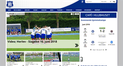 Desktop Screenshot of herlevfodbold.dk