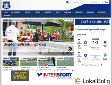 Tablet Screenshot of herlevfodbold.dk